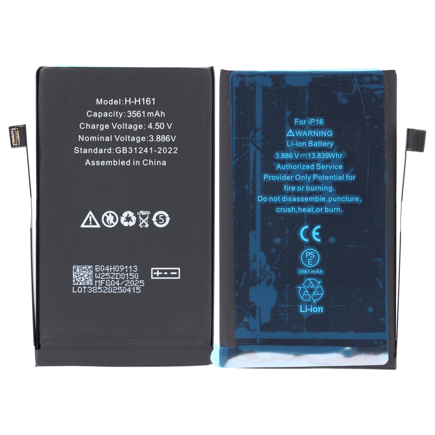 OEM iPhone 16 Li-Ion Akku (3561 mAh)