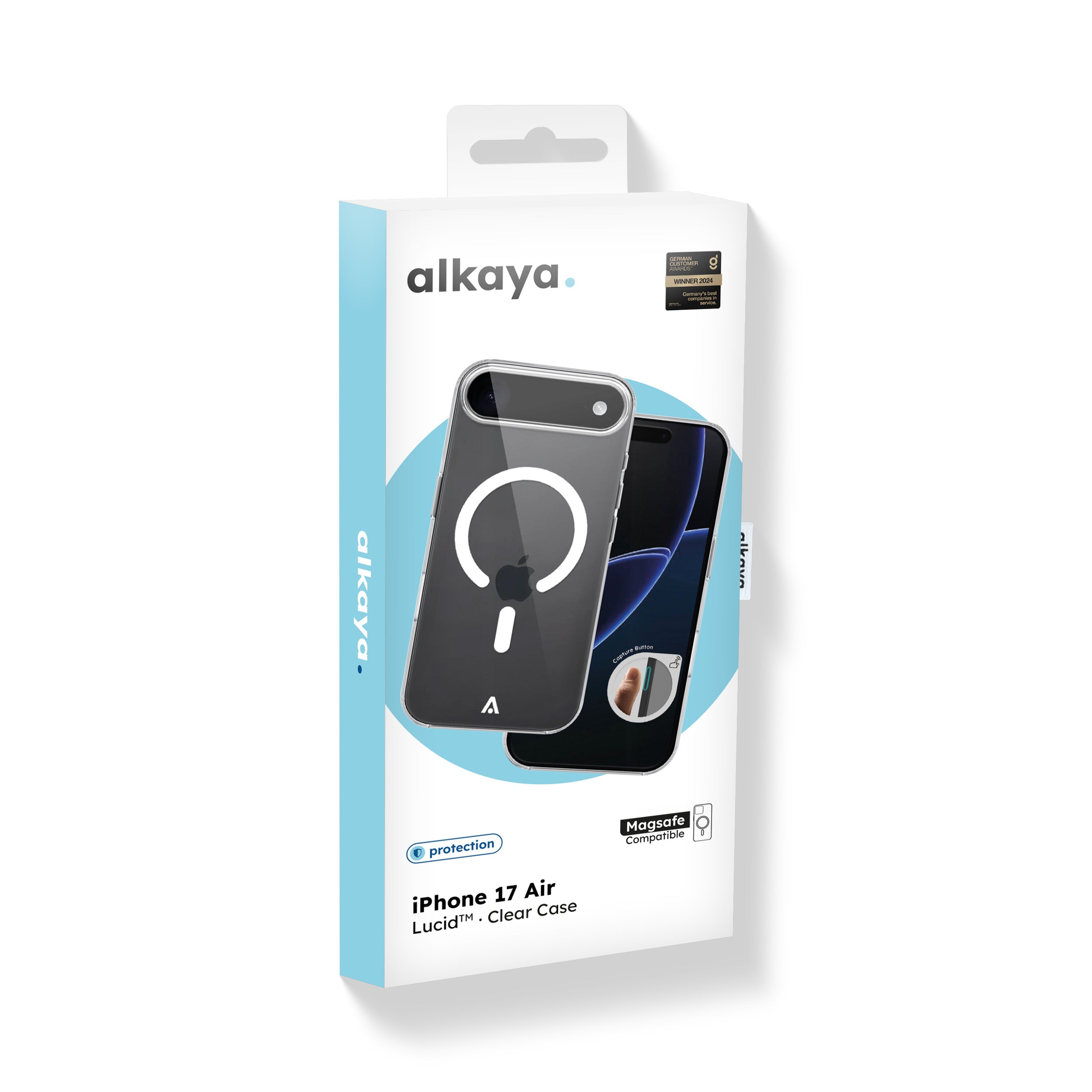 alkaya. | LUCID™ Clear Case kompatibel mit MagSafe, Transparent iPhone 17 Air