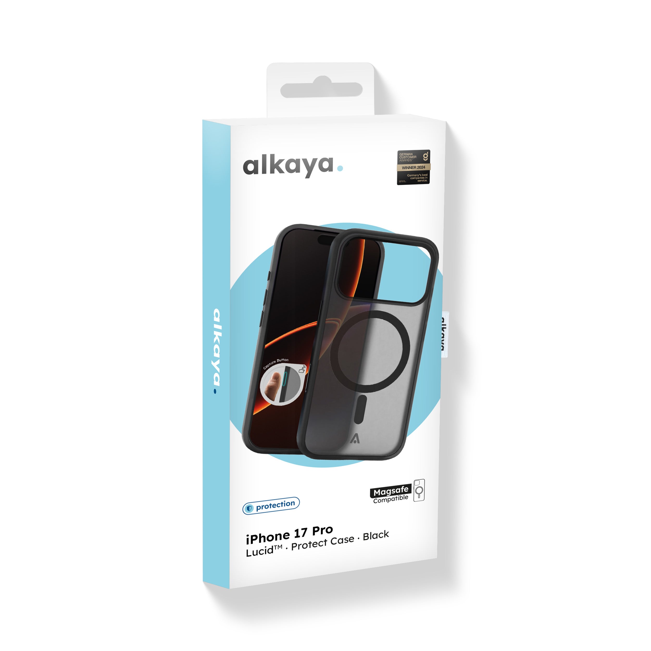 alkaya. | LUCID™ Protect Case kompatibel mit MagSafe, Schwarz iPhone 17 Pro