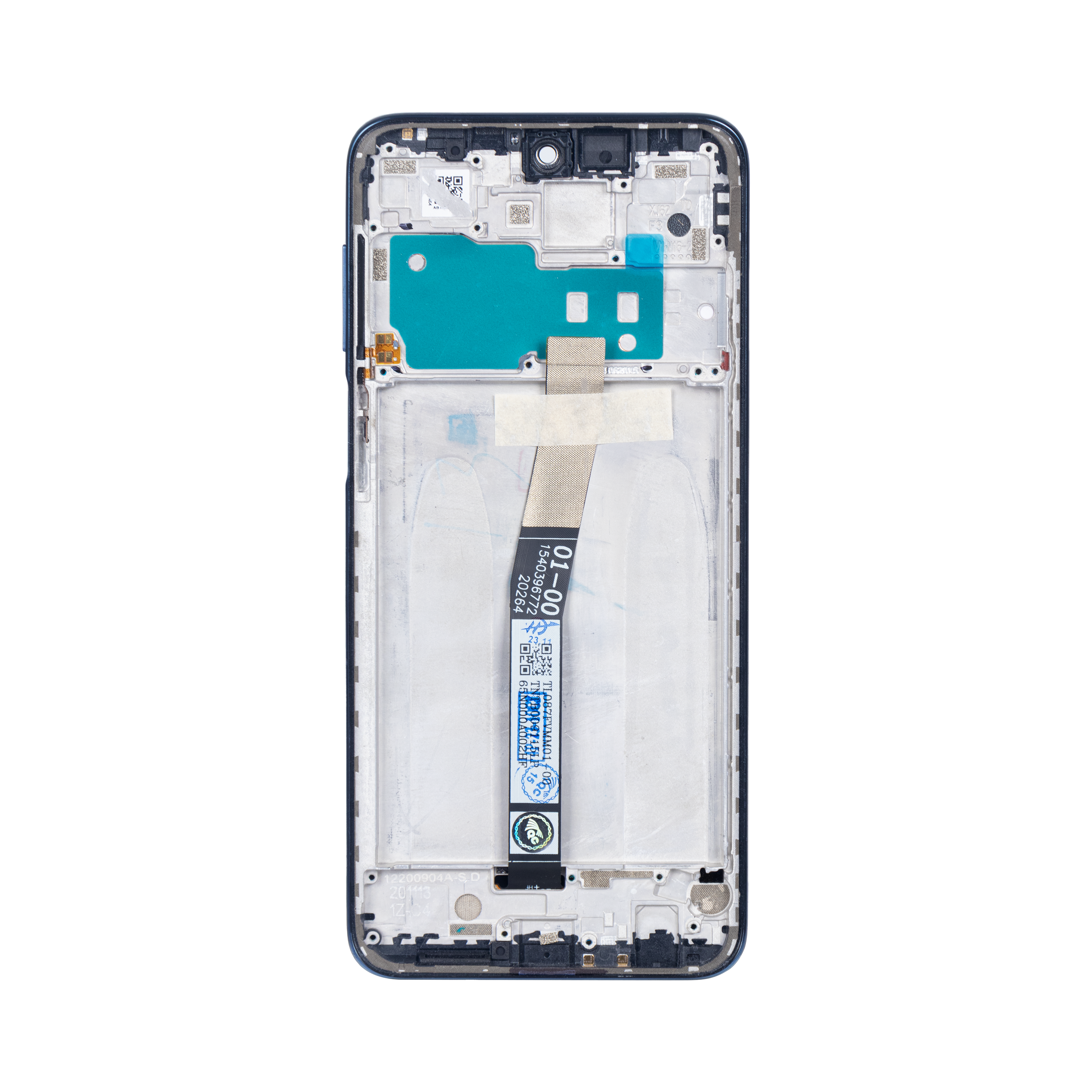 Xiaomi Redmi Note 10 Lite Display und Digitizer mit Rahmen, Interstellar Black (OEM)