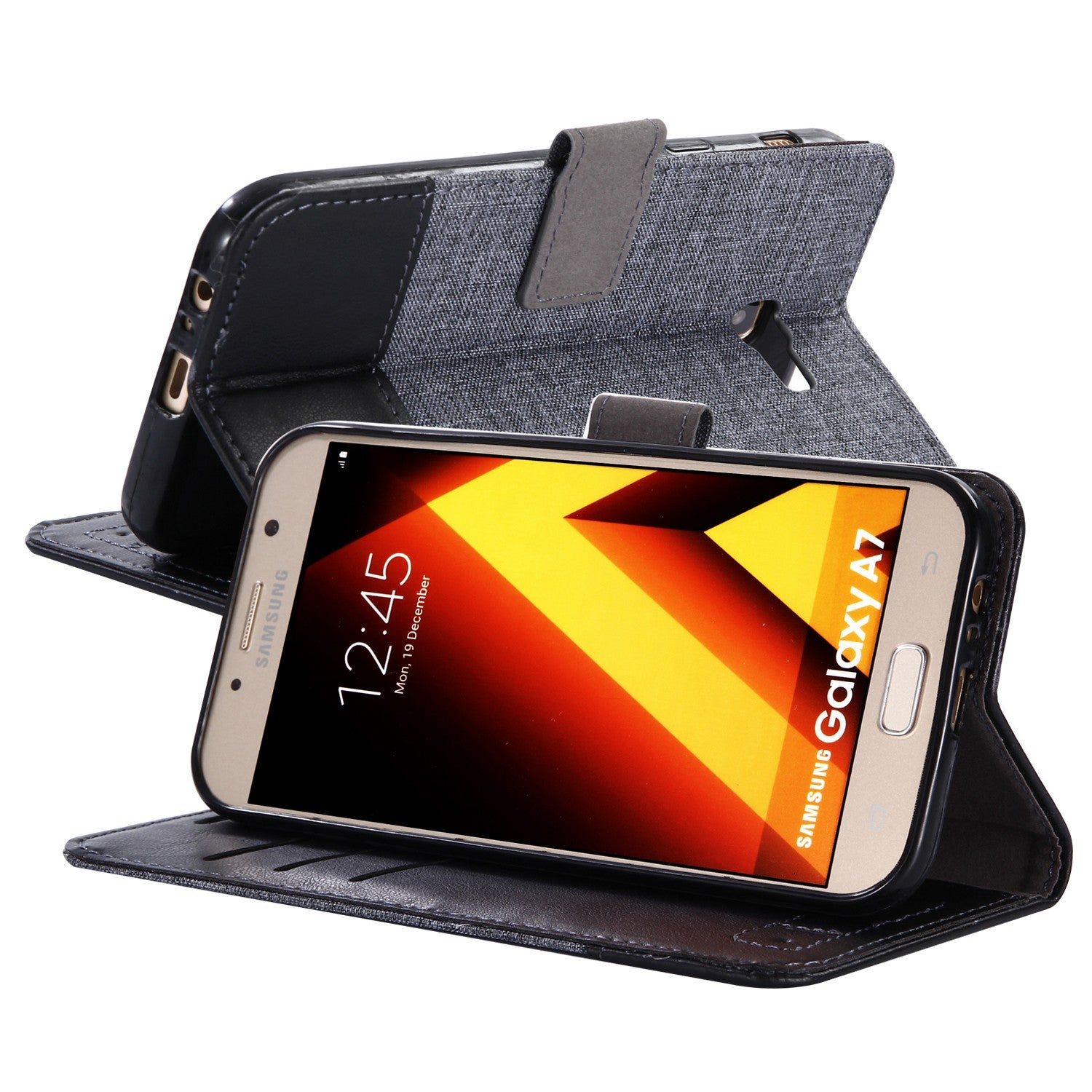 Book Wallet Leder Tasche Galaxy A5 2017 A520F