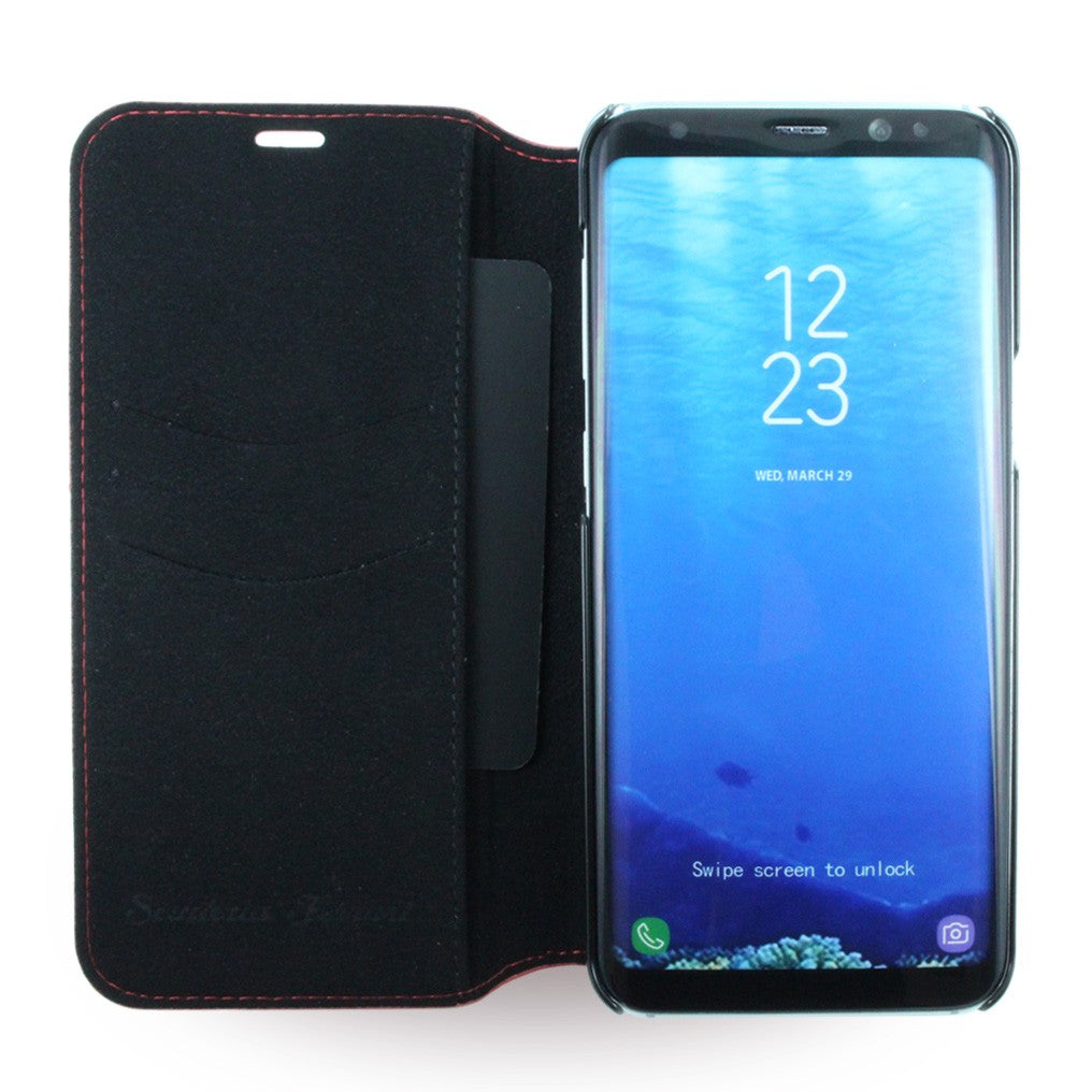 Ferrari Heritage Leder Book Case Galaxy S8 Plus