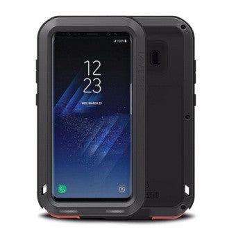 POWERFUL 360° Alu Hülle G955F Galaxy S8 Plus Schwarz