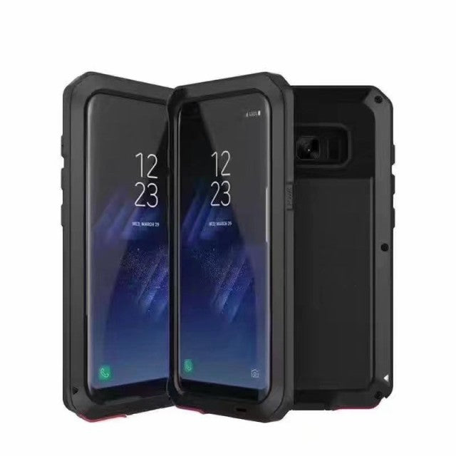 POWERFUL 360° Alu Hülle G955F Galaxy S8 Plus Schwarz