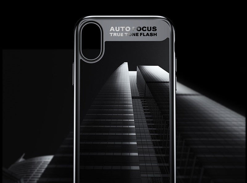 Baseus Silikon PC Hülle iPhone X Weiss