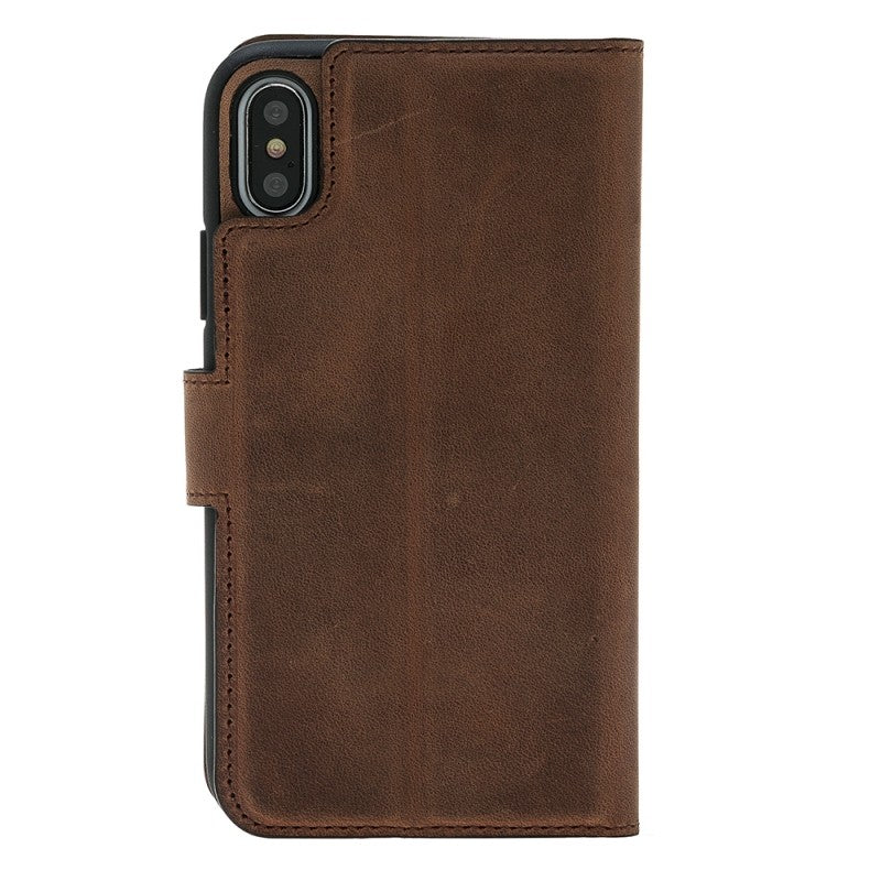 Bouletta Echt Leder Magic Wallet iPhone X Braun