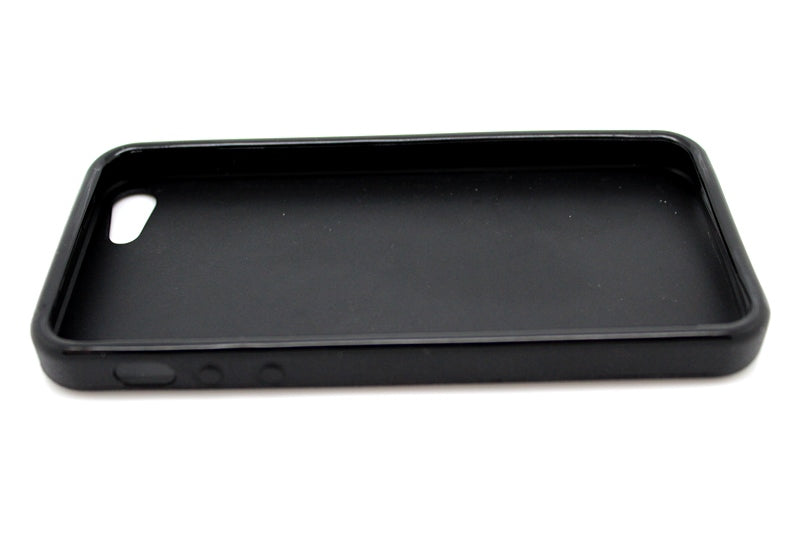 Schwarz TPU Silikon Schutzhülle Case für iPhone 5 / 5S / SE