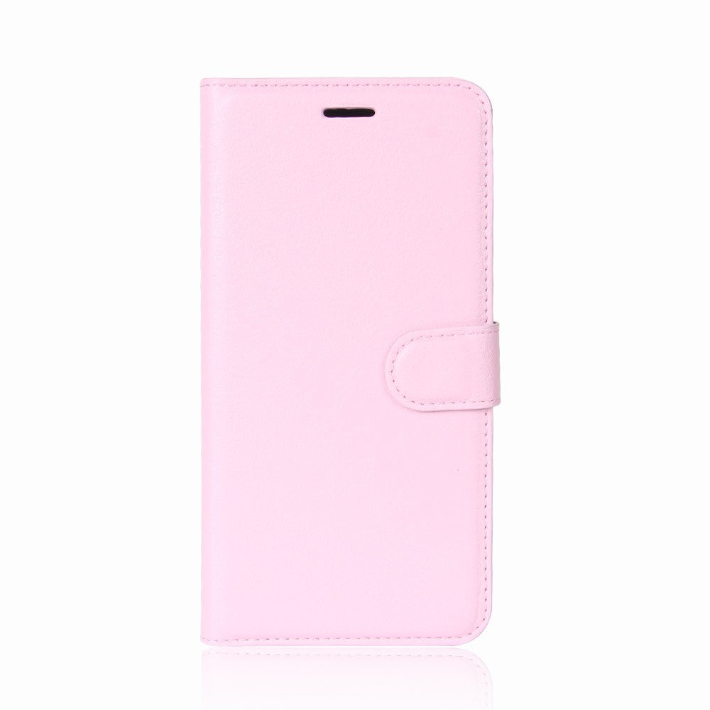 Leder Book Case Etui Huawei P20 Pro Pink