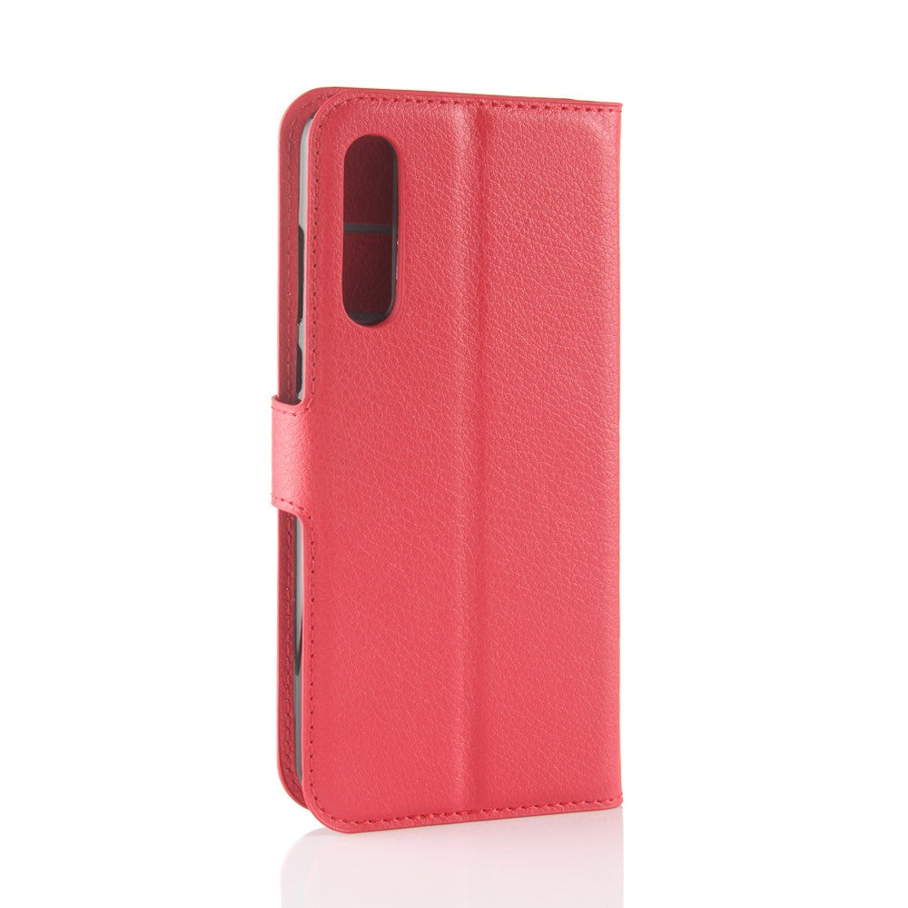 Leder Book Case Etui Huawei P20 Pro Rot