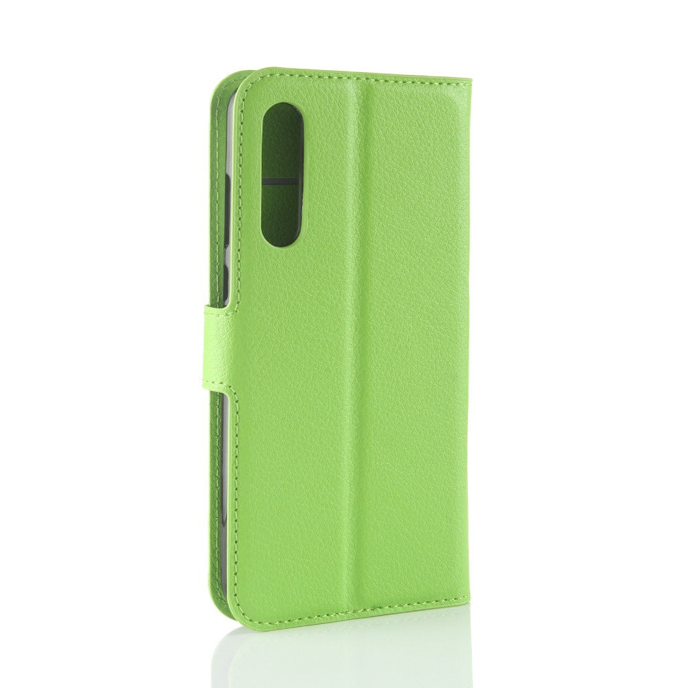 Leder Book Case Etui Huawei P20 Pro Grün