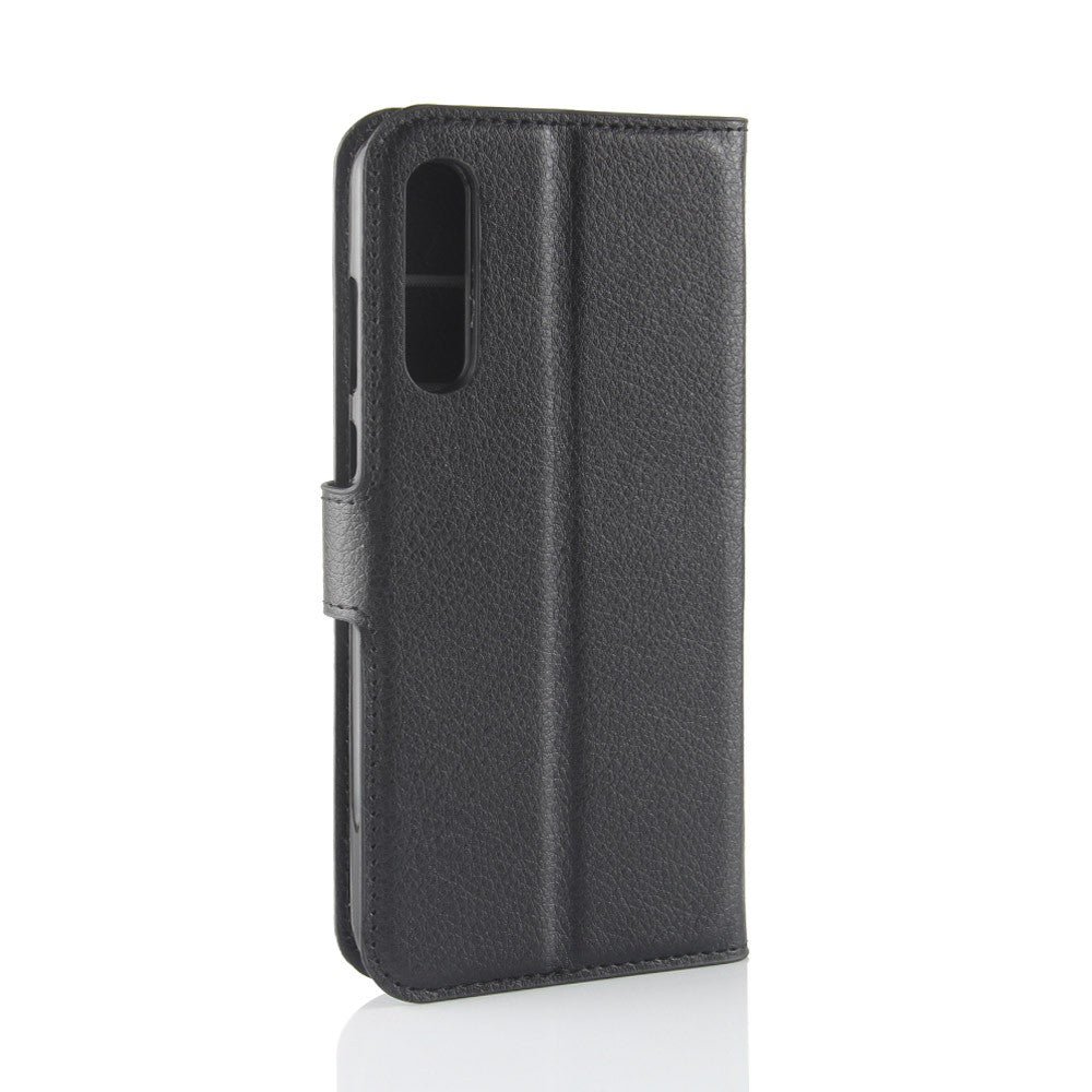 Leder Book Case Etui Huawei P20 Pro Schwarz