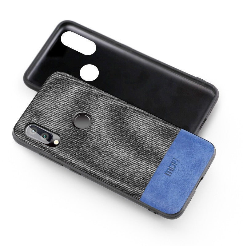 MOFI Huawei P20 LITE Silikon Stoff Leder Hülle