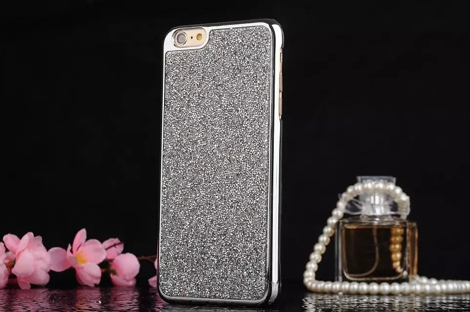 Silber Bling Silikon Hülle iphone 7 & 8
