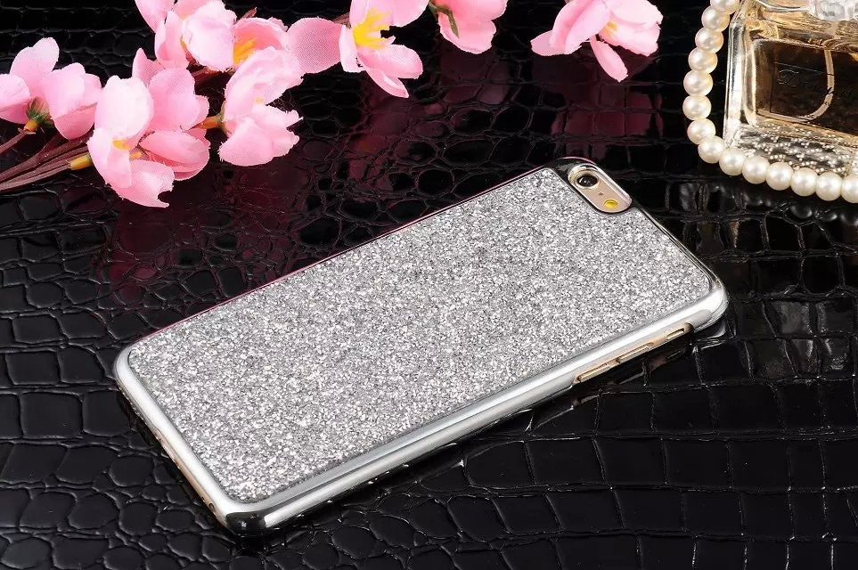 Silber Bling Silikon Hülle iphone 7 & 8