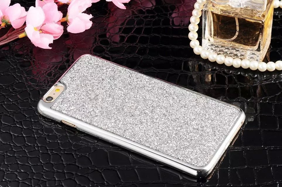 Silber Bling Silikon Hülle iphone 7 & 8