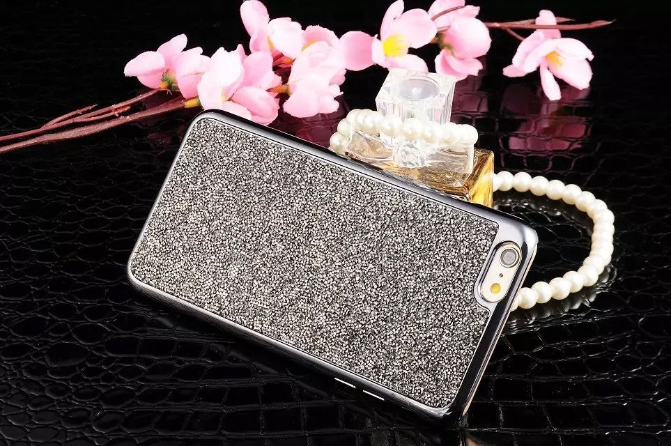 Silber Bling Silikon Hülle iphone 7 & 8