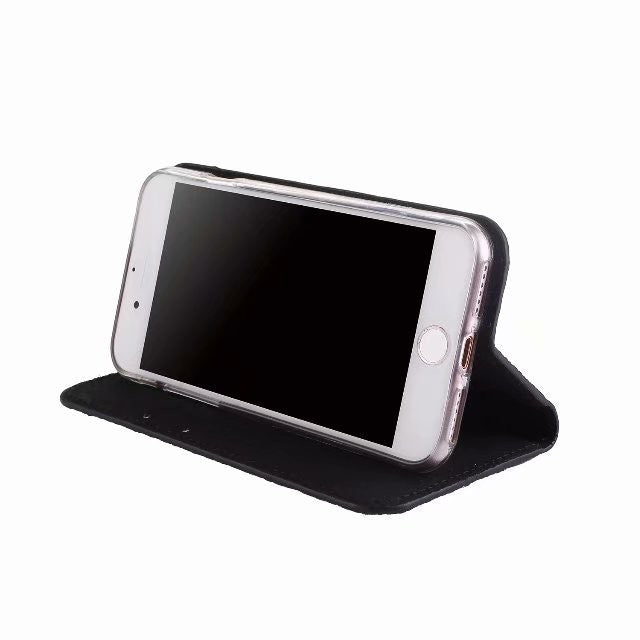 Bling Glitzer Book Case Hülle iphone 7 Plus, 8 Plus Schwarz