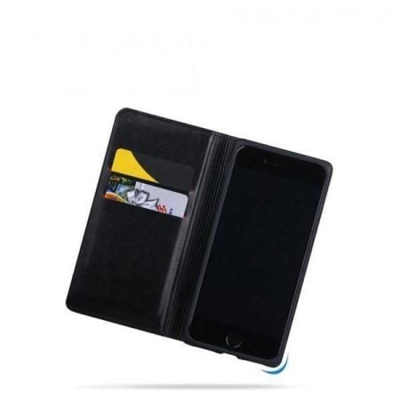 Carbon Leder Book Case iPhone 7 Plus, 8 Plus