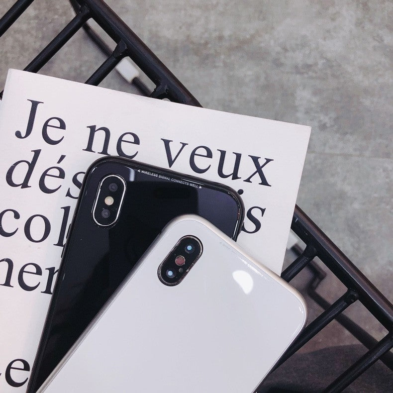 360° Magnet Cover Hülle iPhone X Schwarz + Panzer
