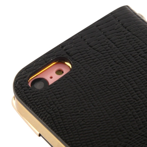 Kreditkarten Slot Bling Ledertasche Etui Schwarz iPhone 5C