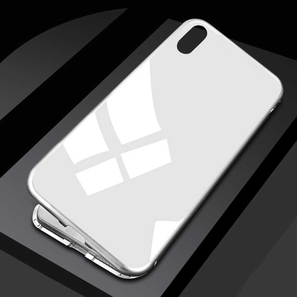 360° Magnet Cover Hülle iPhone X Weiss