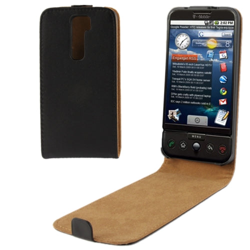 Schwarz Flip Leder Etui Tasche LG G2