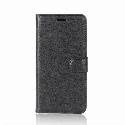 Leder Book Case Etui Xperia XA2 Schwarz