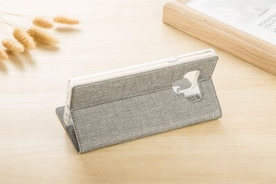 Galaxy Note 9 Book Case Wallet Tasche Grau
