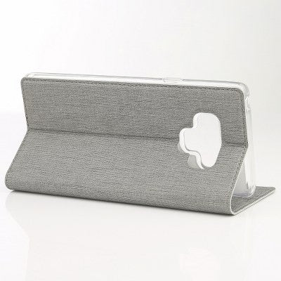 Galaxy Note 9 Book Case Wallet Tasche Grau