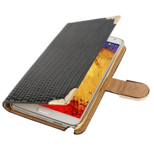 Schwarz Bling Leder Etui Samsung Note 3