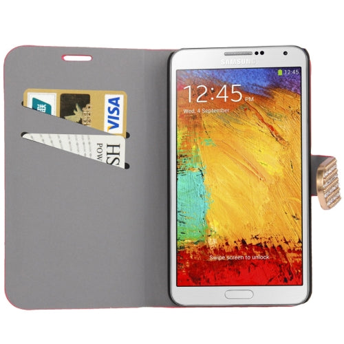 Pink Bling Leder Etui Samsung Note 3