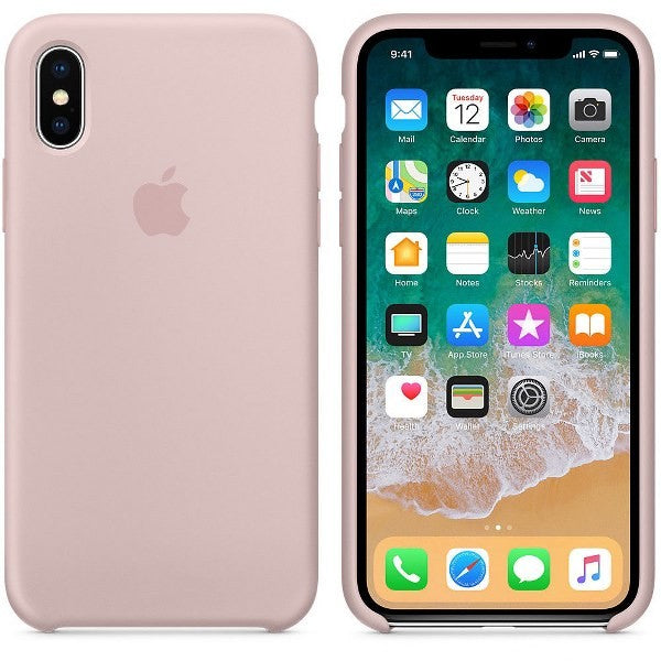 iPhone XS Silikon Case Pink Sand