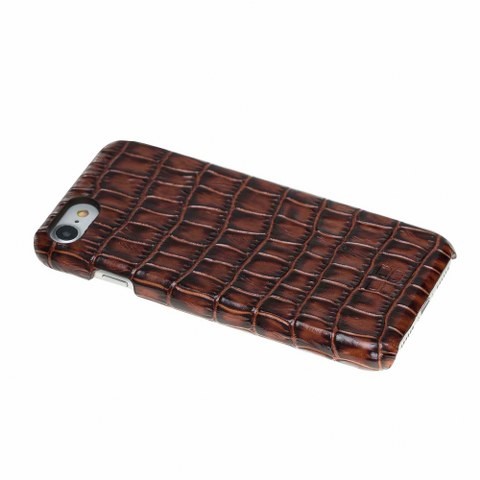 Bouletta Echt Leder Case iPhone 7/8 Ultimate Jacket Croco Braun