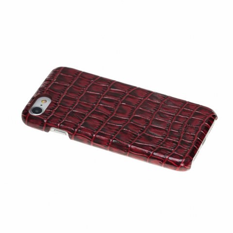 Bouletta Echt Leder Case iPhone 7/8 Ultimate Jacket Croco Rot