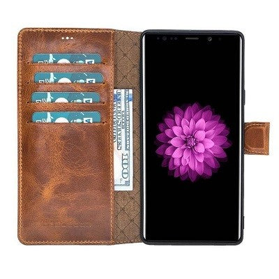 Bouletta Echt Leder Note 9 Book Wallet Braun