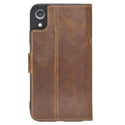Bouletta Echt Leder Iphone XR Book Wallet Braun