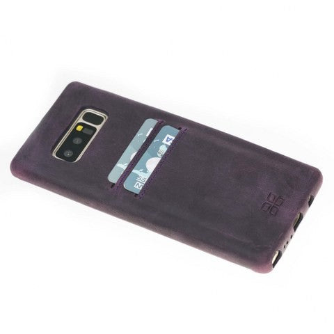 Samsung Note 8 Bouletta Echt Leder Ultra Cover CC Lila