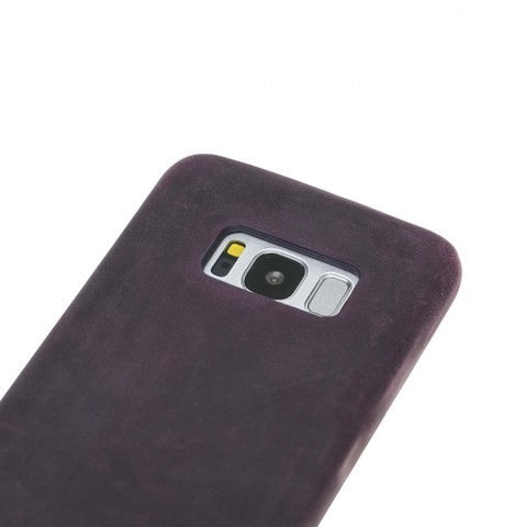 Samsung Galaxy S8 Bouletta Echt Leder Ultra Cover Lila