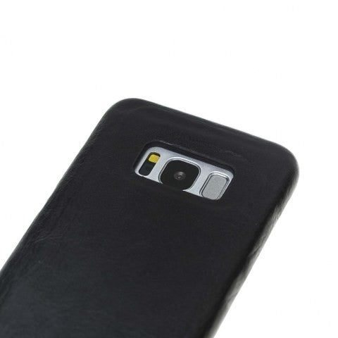 Samsung Galaxy S8 Bouletta Echt Leder Ultra Cover Schwarz