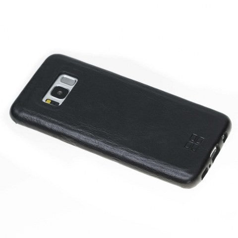Samsung Galaxy S8 Bouletta Echt Leder Ultra Cover Schwarz