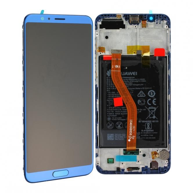 Huawei Honor View 10 LCD Einheit, inkl. Akku, Blau