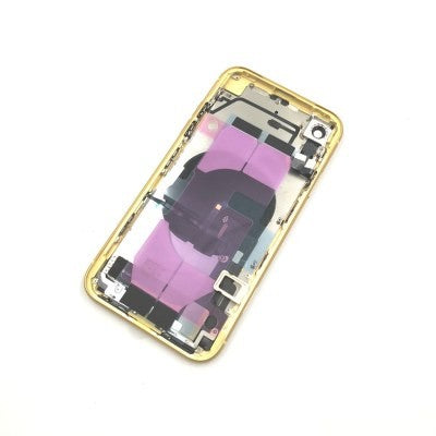 iPhone XR Backcover Gehäuse Rahmen mit Tasten Vormontiert Gelb
