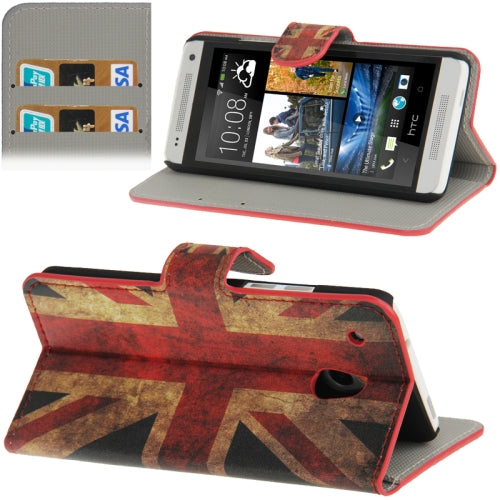 England UK Flagge Leder Kreditkarte HTC One Mini M4