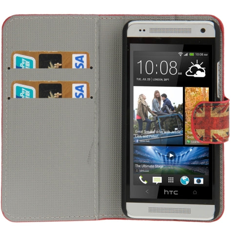 England UK Flagge Leder Kreditkarte HTC One Mini M4