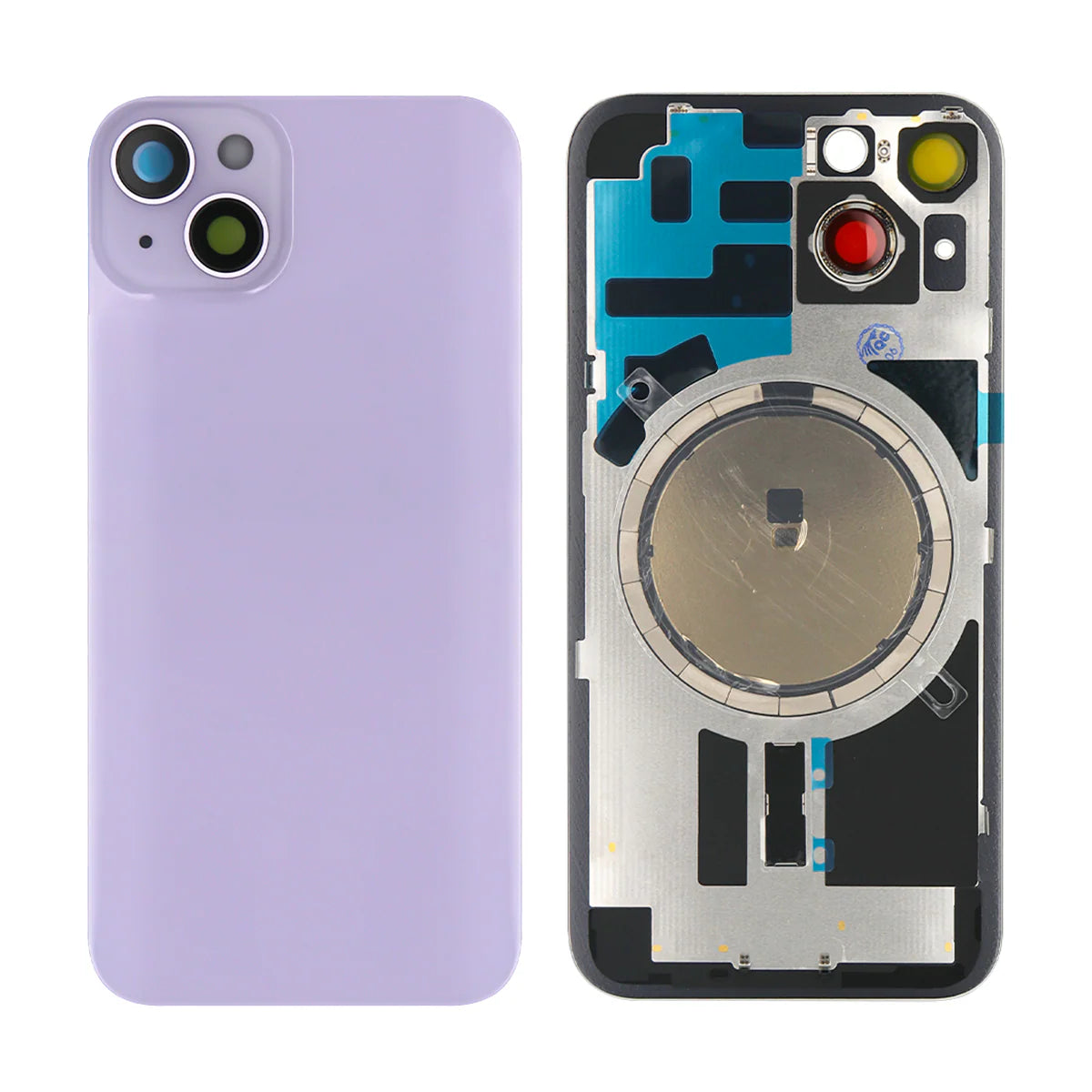 Für iPhone 14 Plus Extra Glass Midnight (vergrösserter Kamerarahmen)(Schwarz, Blau, Rot, Lila, Gelb, Silber.)