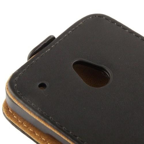 Schwarz Flip Leder HTC One Mini M4