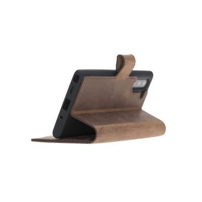 Bouletta Echt Leder Galaxy Note 10 Plus Book Wallet Antik Braun