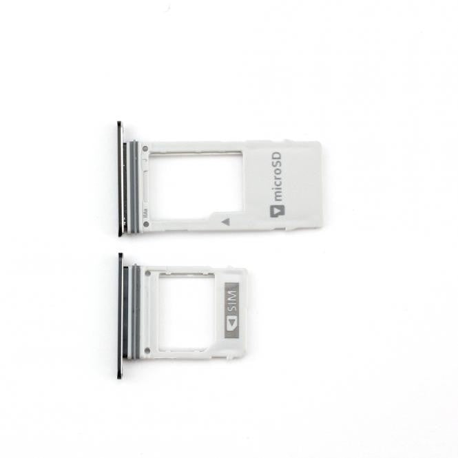 Sim Tray kompatibel mit Samsung Galaxy A8 Plus 2018, Schwarz