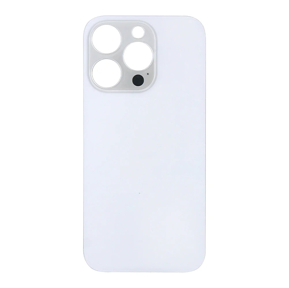 iPhone 14 Pro Max Extra Glas Rückglas mit vergrössertem Kamerarahmen – Schwarz, Silber, Gold, Lila