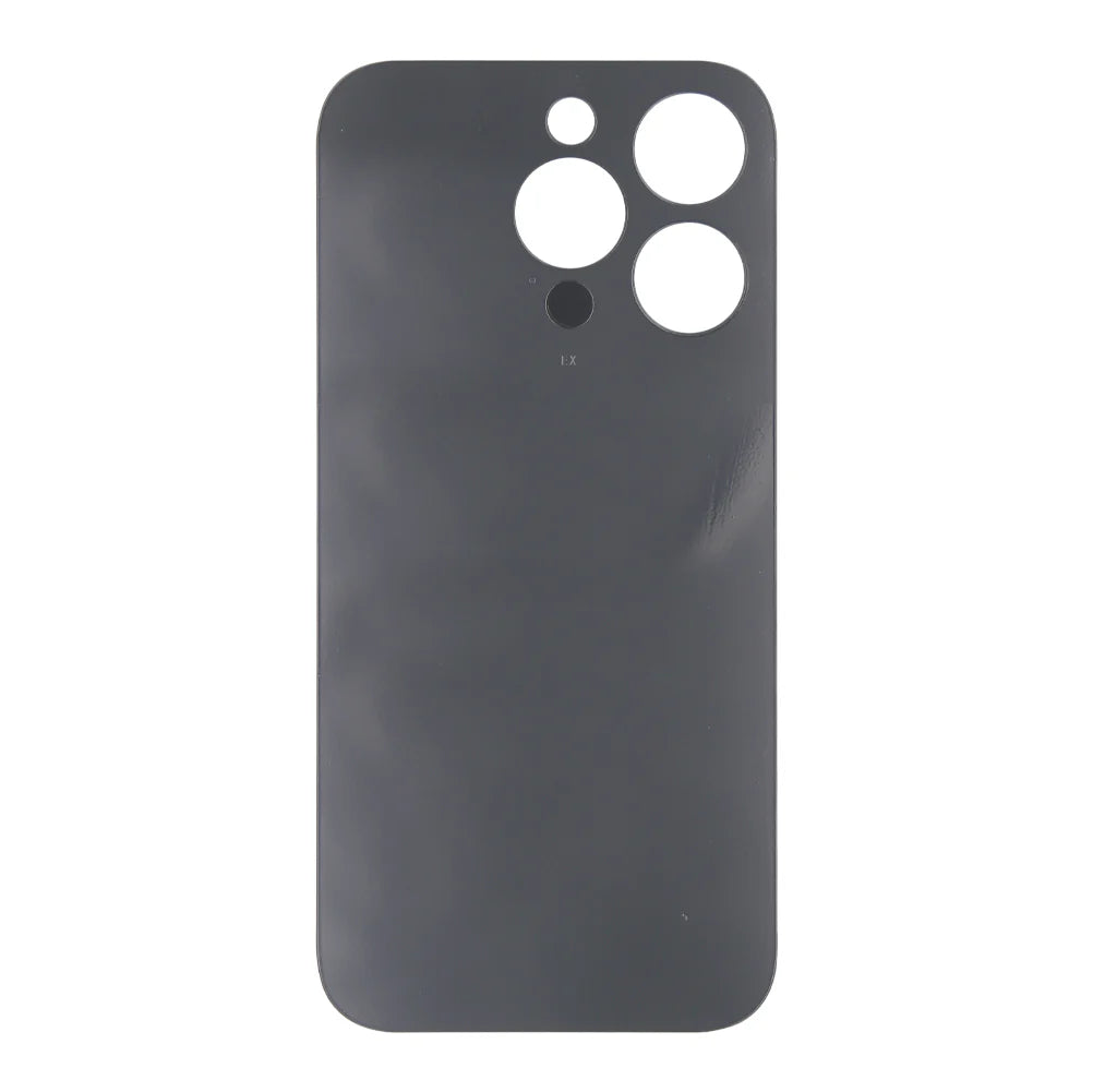 iPhone 14 Pro Max Extra Glas Rückglas mit vergrössertem Kamerarahmen – Schwarz, Silber, Gold, Lila